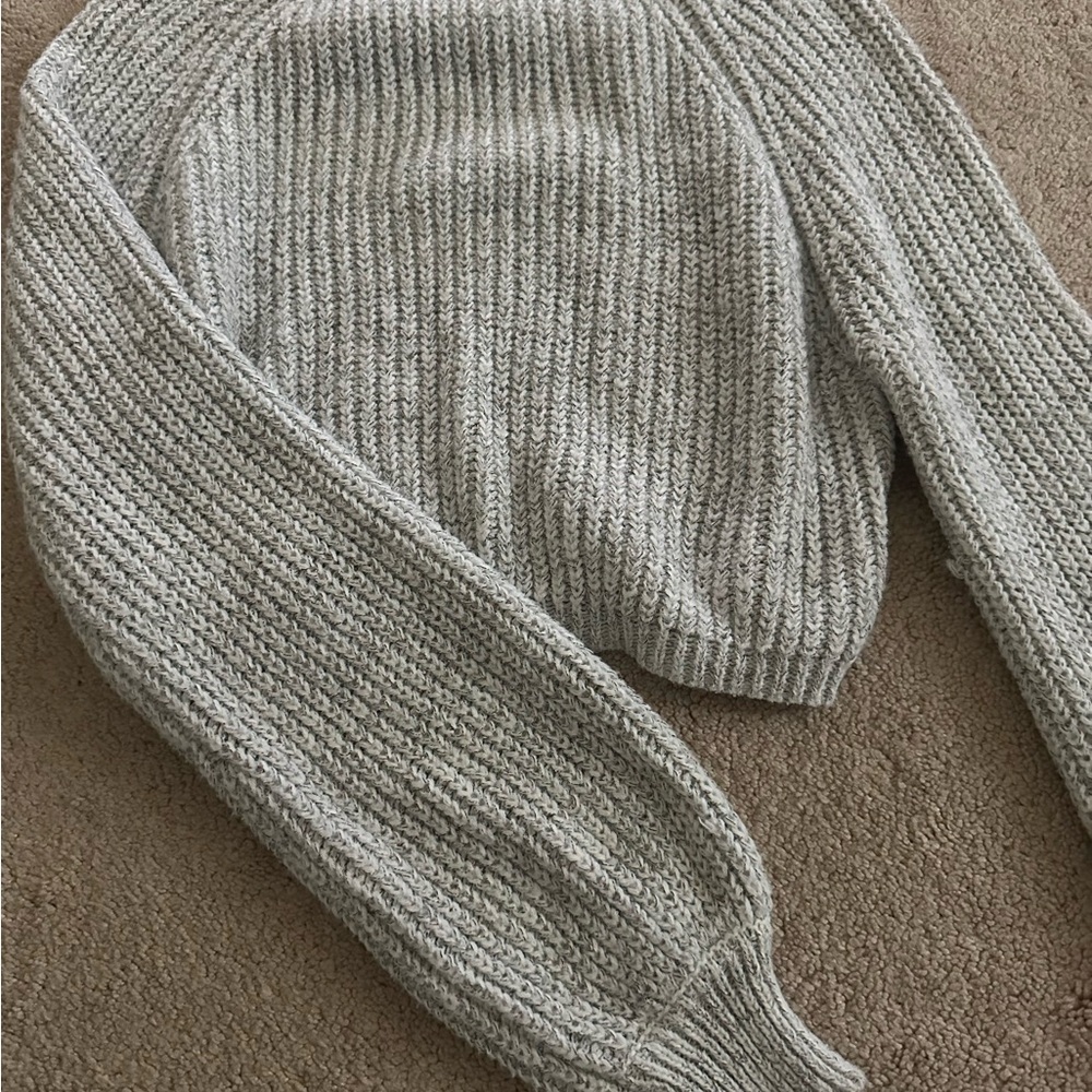 Cozy Gray Knit Sweater